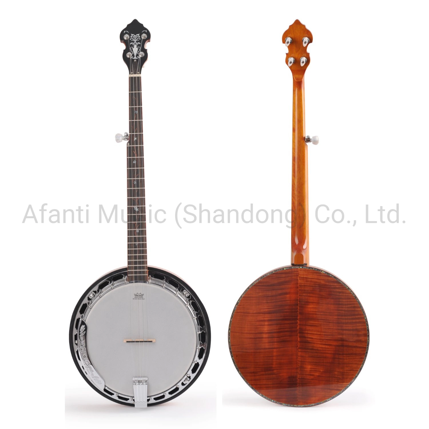 Bronze Tone Ring 5 String Flamed Maple Resonator Banjo