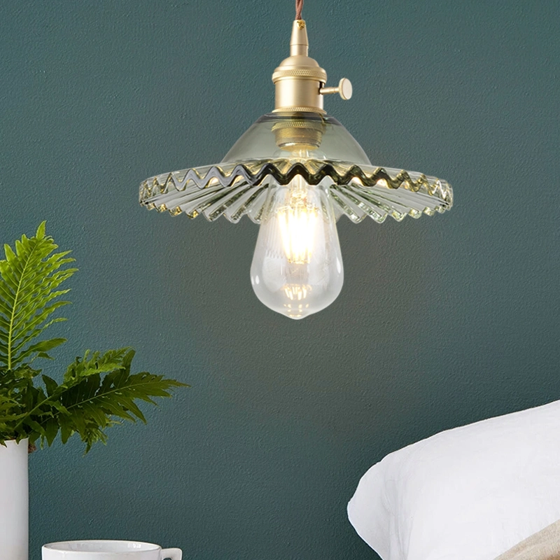 Cúpula de cristal de luz colgantes para el cuarto de baño Comedor Cocina Accesorios de luz (WH-GP-06)