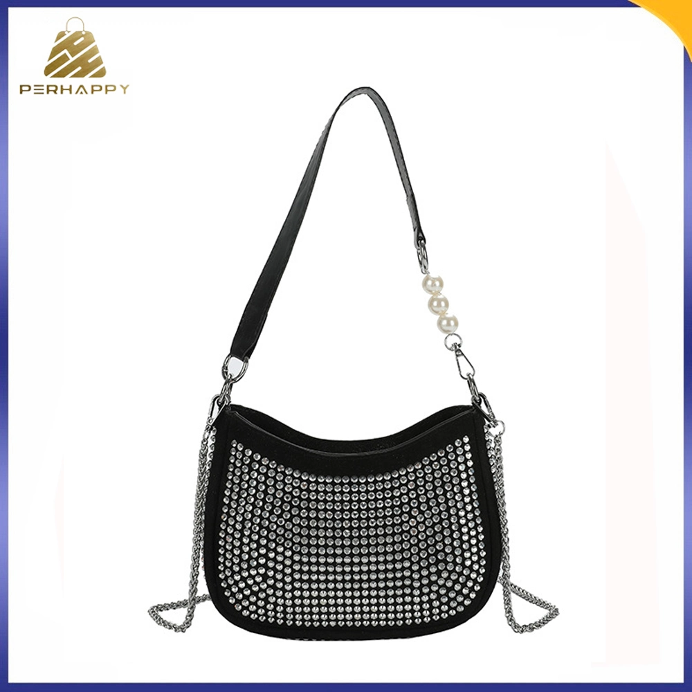 Wholesale/Supplier 2022 New Elegant Ladies Hand Bag Luxury Diamond PU Leather Shoulder Boston Fashion Shoulder Cross Body Bags for Women