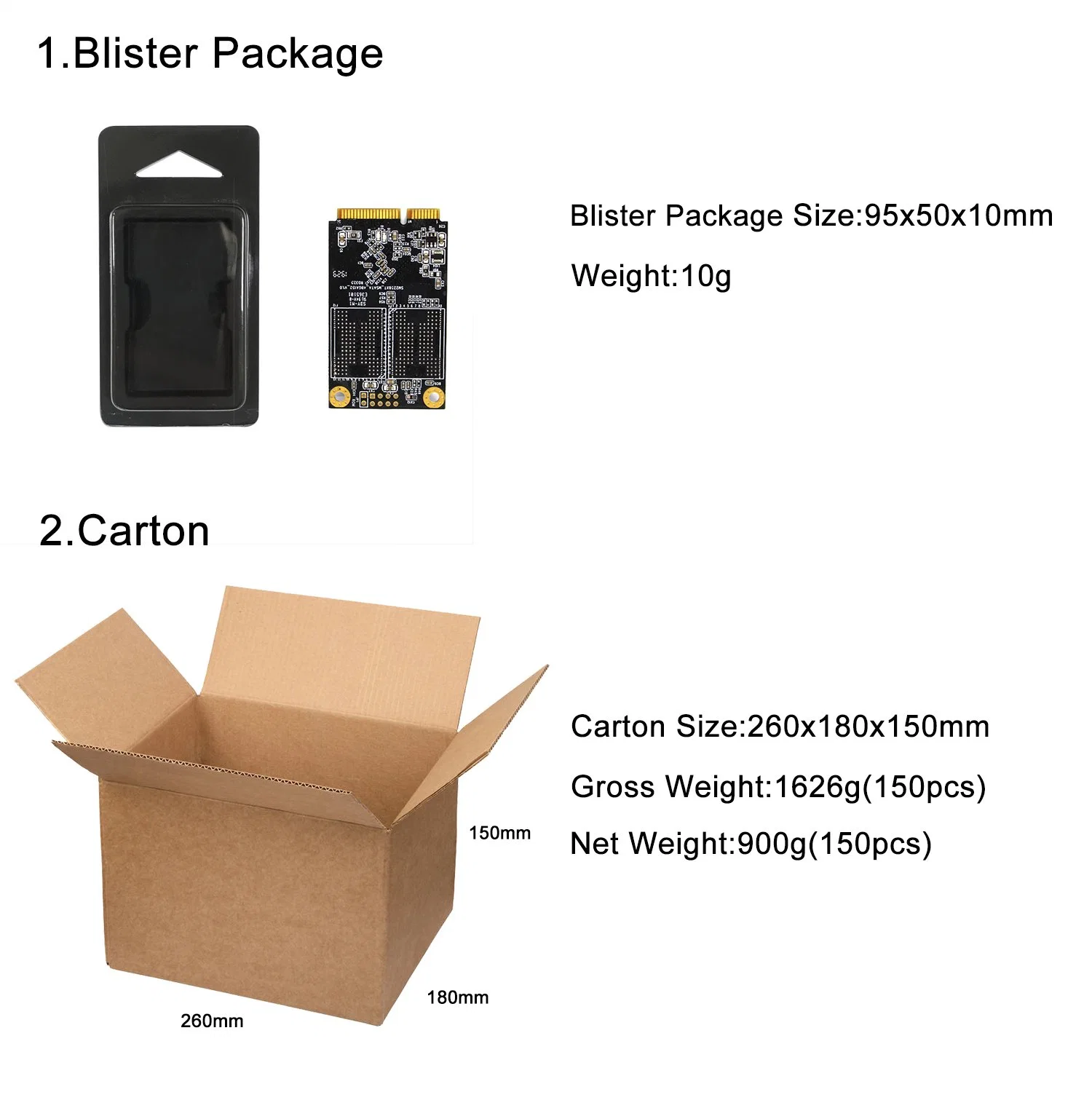 OEM ODM 2tb Computer Hard Disk Internal Msata SSD