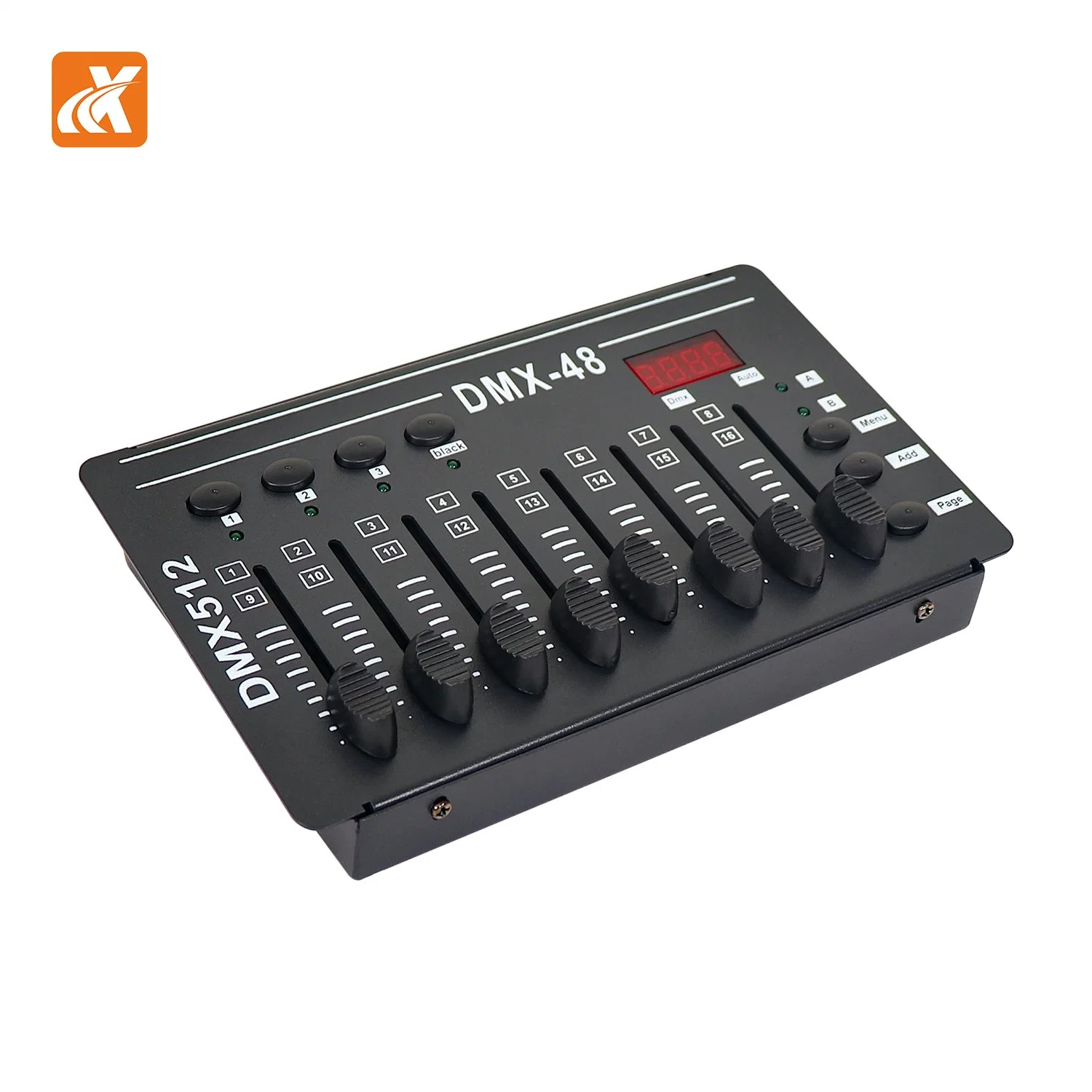 Model Kt-Mc48 Mini Console 5V 2W Power DMX512/1990 Signal Output 4-Digit Digital Quick Step Soft Light Oak