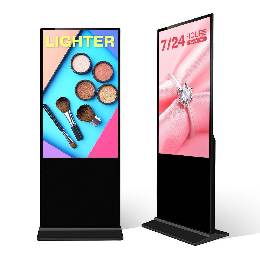 32 Inch Floor Standing WiFi Network Advertising Media Player HD Full Color Digital Signage LCD Display Information Interactive Touch Screen Monitor Kiosk