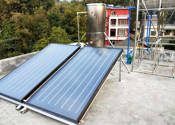 Split chauffe-eau à l'énergie solaire Système avec la plaque de collecteur solaire plat