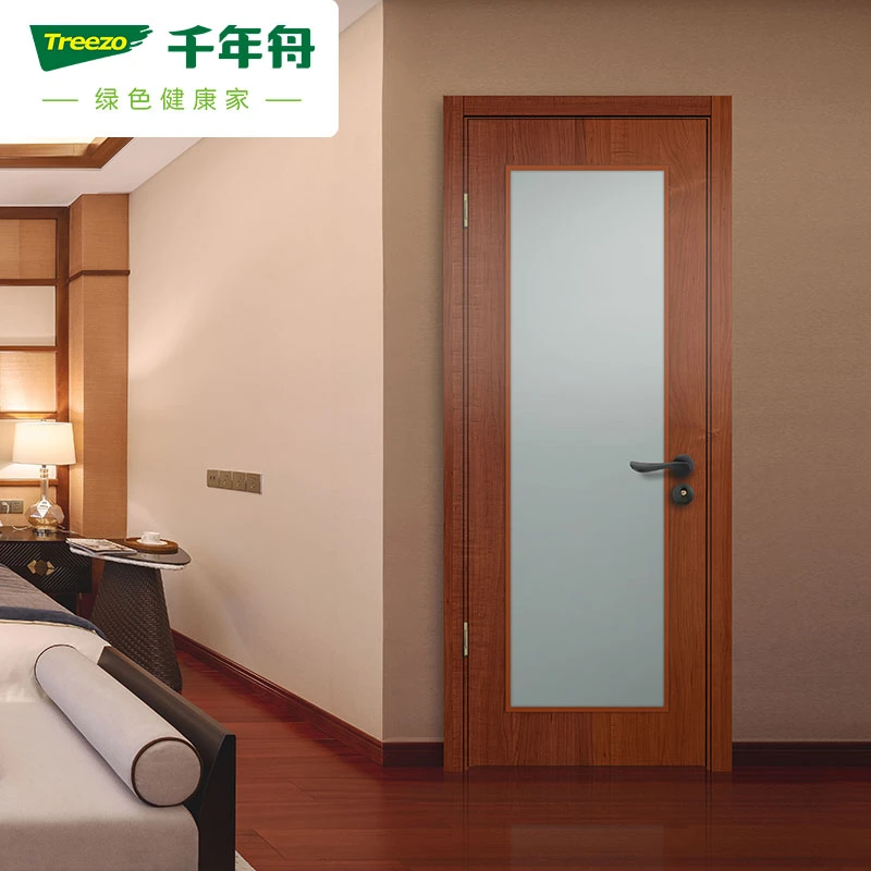 Wholesale Price OEM Waterproof Modern Flush Wooden Room Door PVC Interior Wooden Doors