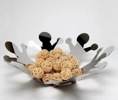 Customed Fashion Stainless Steel Bowl Decoration Fruit Bowl Decoration