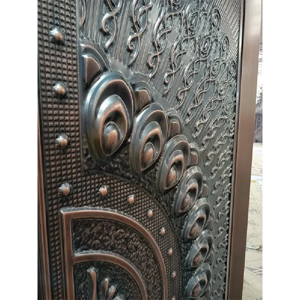 China Custom High-Quality Zinc Alloy Safety Steel Semi-Cast Aluminum Villa Door