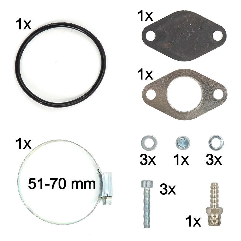 2,5 mm 63 pulgadas recirculación de gases de escape turbo para Audi Asiento VW 1,9 TDI 130K 150K 160K BHP coche diésel Accesorios