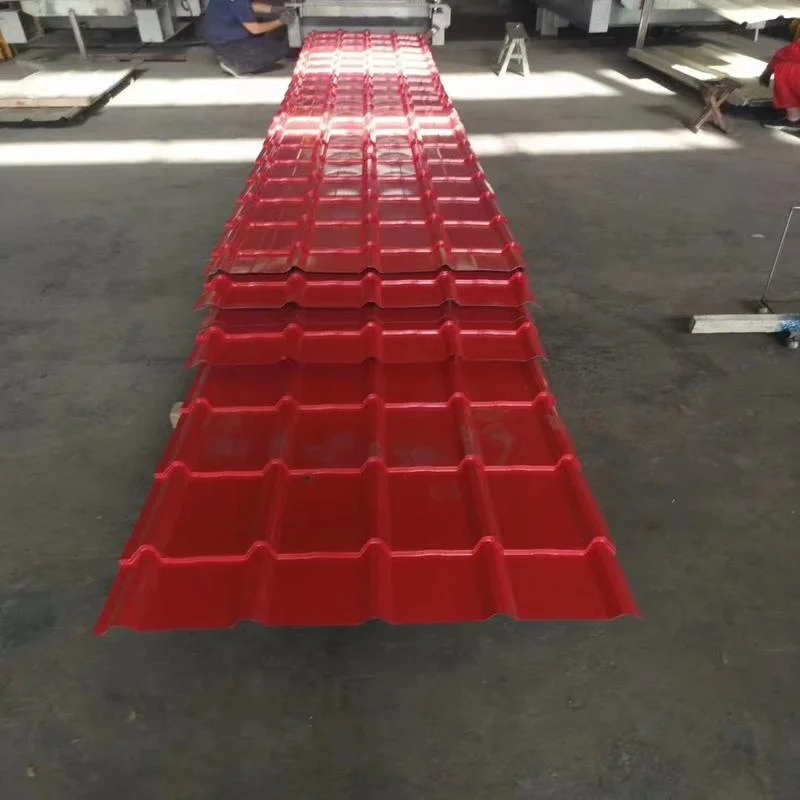 Red Color PPGI Roofing Sheets Wholesale/Supplier Color Coated Steel Roof Tiles PPGI Galvanized Steel Zinc Sheet