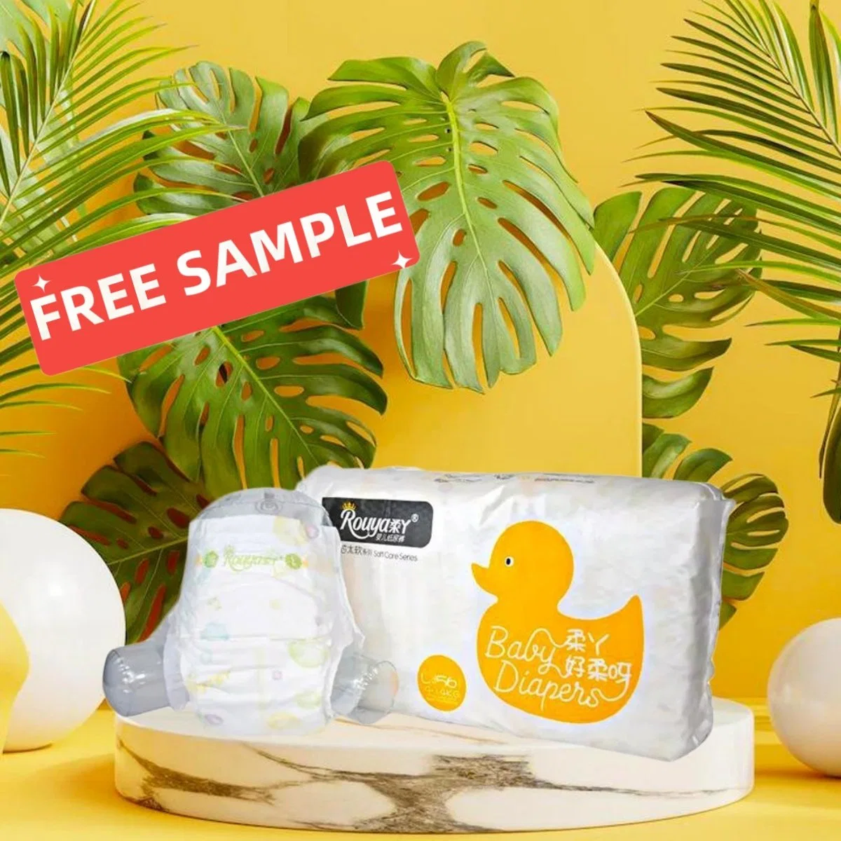 Free Sample OEM&ODM Soft and Breathable High Absorption Attractive Price Baby Diaper Care Products
