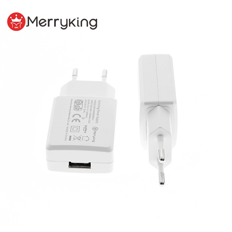 AC DC Adaptor 5V 1.2A 6W DC White USB Wall Charger with CE GS RoHS Certificates