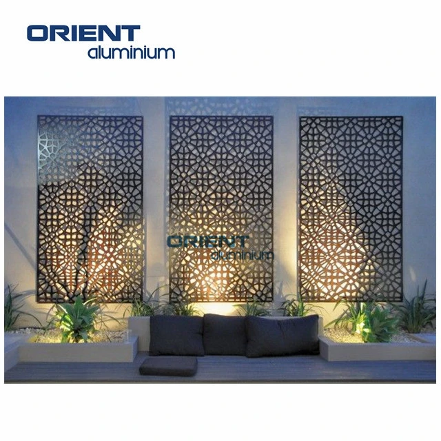 16mm Thickness PVC Decoration Hollow Cutting Screen for Living Room Wall Panel