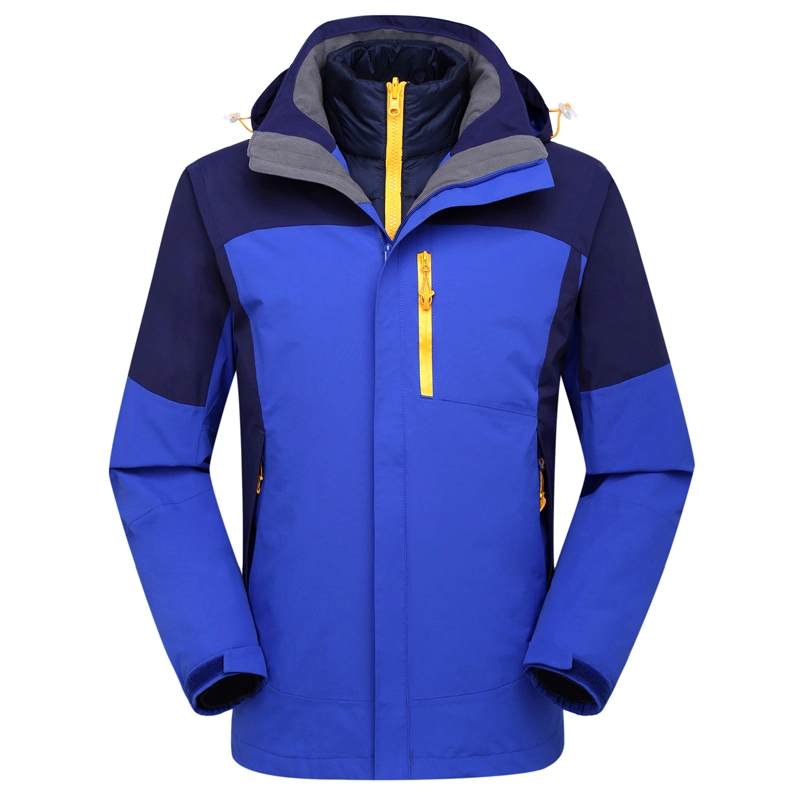 Men&prime; S Winter Ski Jacket with Contrast Zipper Colors