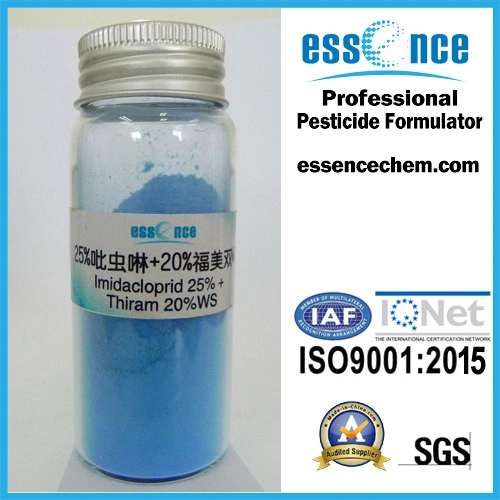Multifunction Pesticide Mixture Imidacloprid 25% + Thiram 20% Ws Blue