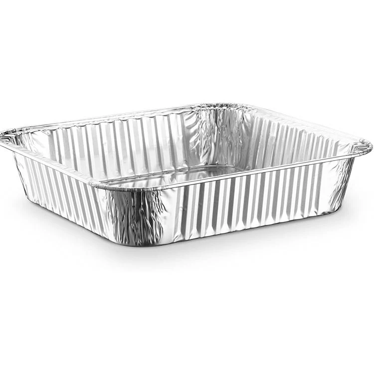 Food Lunch Box Rectangular Disposable Aluminum Foil Container