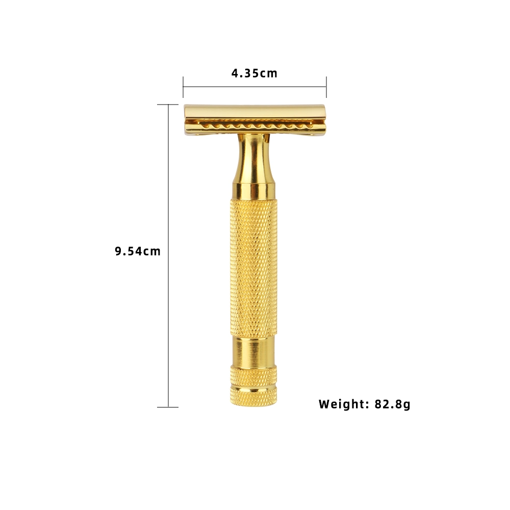 Ready to Ship Eco Friendly Brass Razor Handle Zero Waste Hair Removal Safety Razor