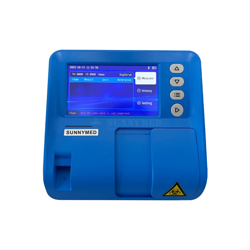 SY-B2000_Vet novo Analisador de Química seca Veterinária Medical Veterinary Blood Test Máquina com vários idiomas