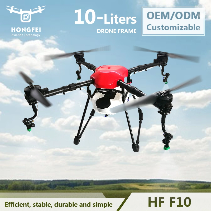 Professional Design 10L Small Capacity Foldable Quadrotor Agriculture Drone Frame