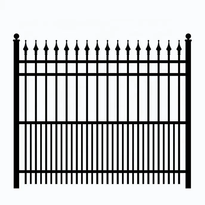 Outdoor Entrance Wrought Iron Gate Garden Fence Gate Fence Accessories Mild Steel Metal