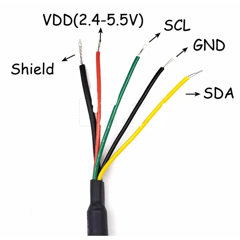 Sensor de temperatura e humidade Sht20 Sht30 Sht40 integrado para exterior no interior J572