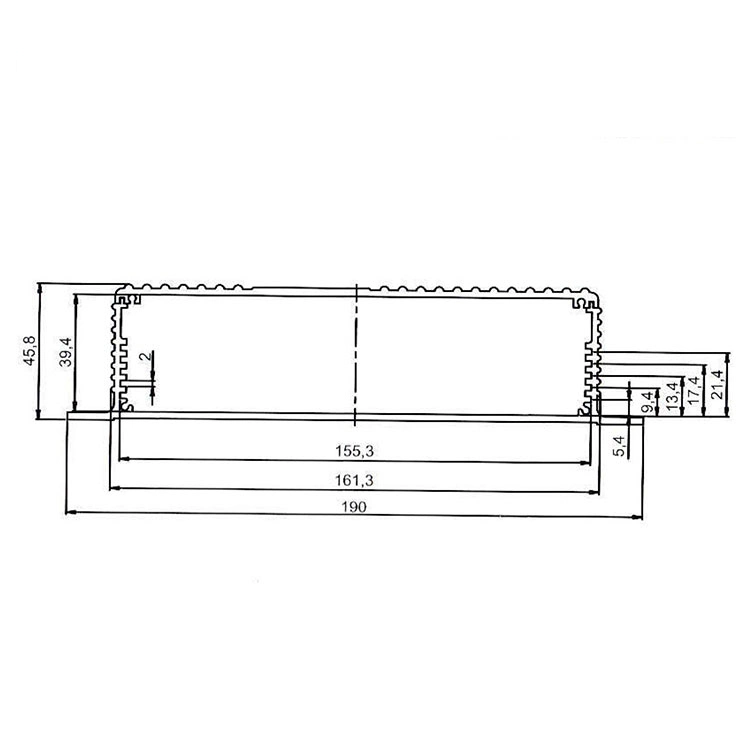 Cajas de electrónica de metal para montaje en pared de aluminio