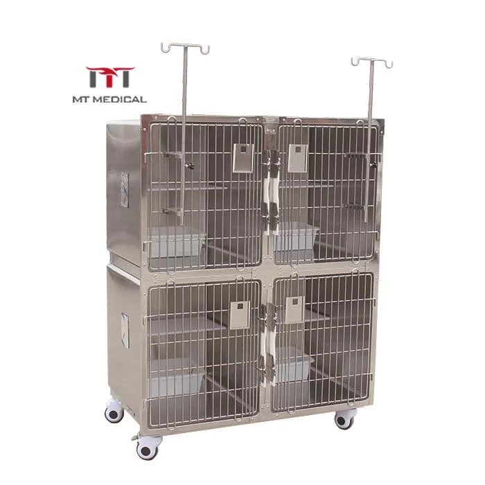 Mt profesional médico de alta calidad Metal Dog Kennel Heavy Duty Jaula grande de perro animal