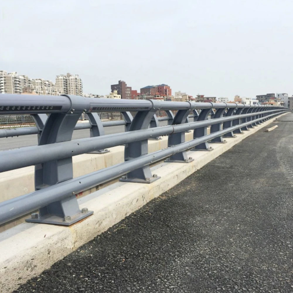 Metal Road Barrier Hot Dipped Galvanized Bridge Guardrails Made in China