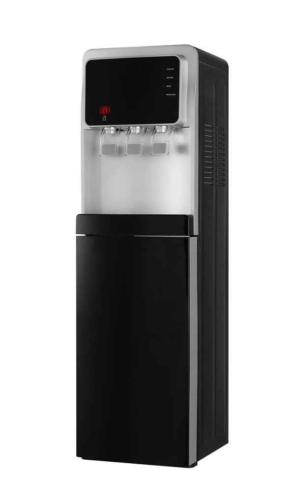 Home Kitchen Using Mini Floor Standing Vertical Bottle Hidden Bottom Loading 2 or 3 Taps Water Dispenser with Hot Cold Normal Water