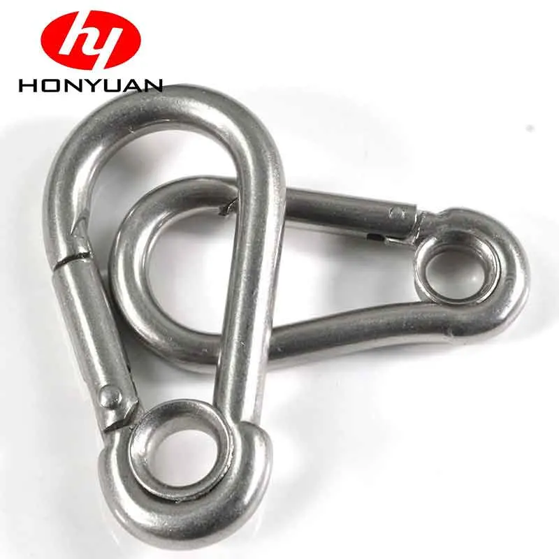 Stainless Steel AISI316 70mm Snap Hook with Eyelet and Screw Nut