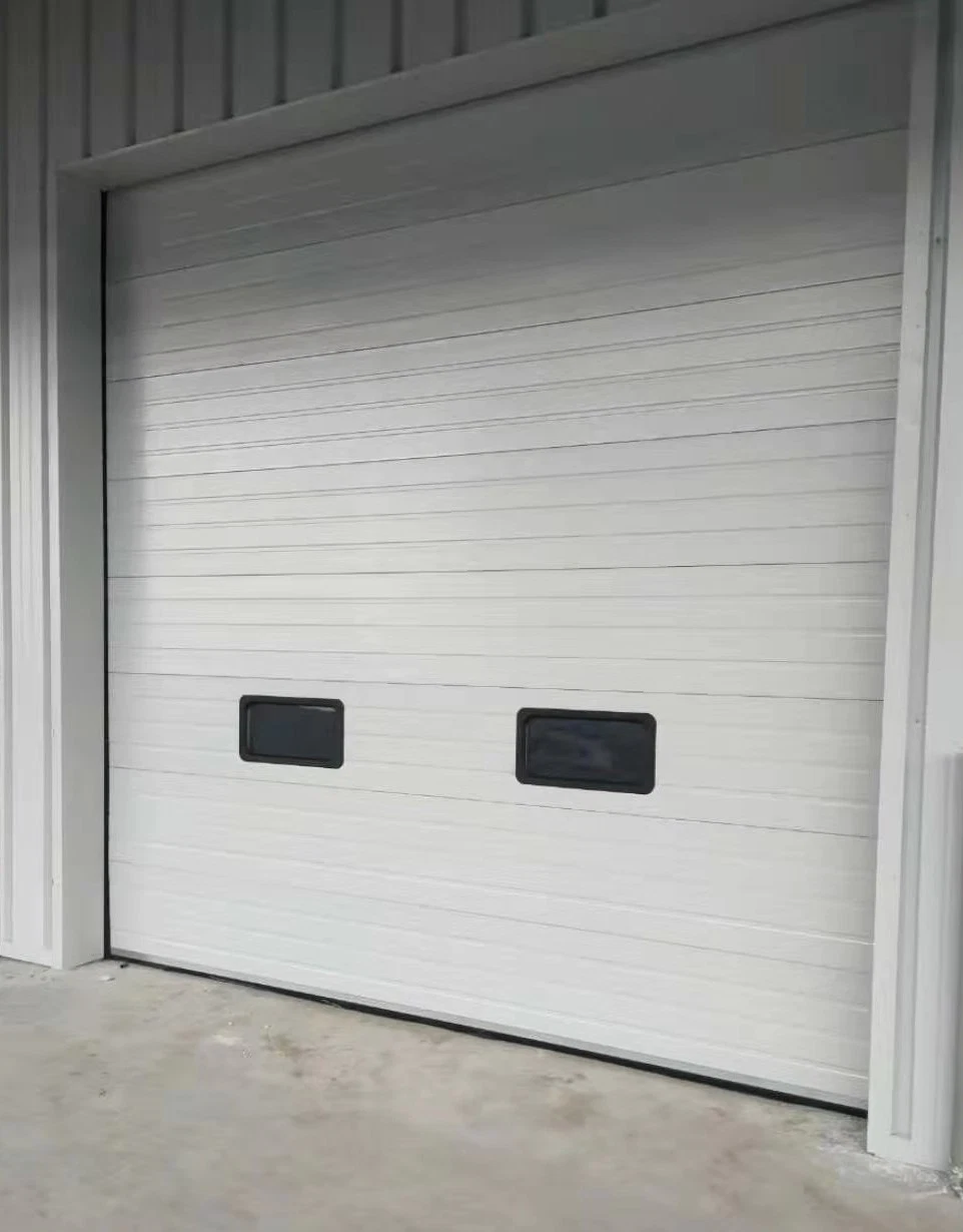 Protection automatique de doigt extérieur isolation industrielle de garage résidentielles en coupe de levage automatique de levage de porte coulissante