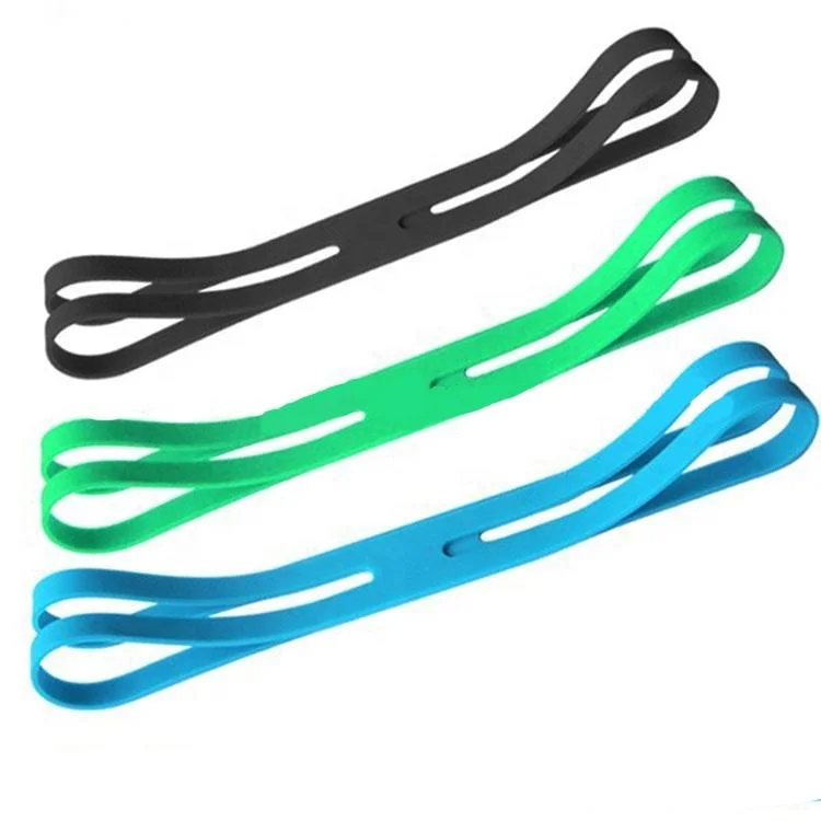 New Custom Elastic Flexible Rubber Band Colorful Creative Multiuse H Band Elastic Band Cross Silicone Rubber Band