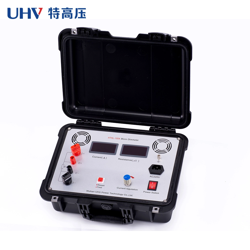 Hthl-100A Micro-Ohmmeter Circuit Breaker Contact Resistance Tester