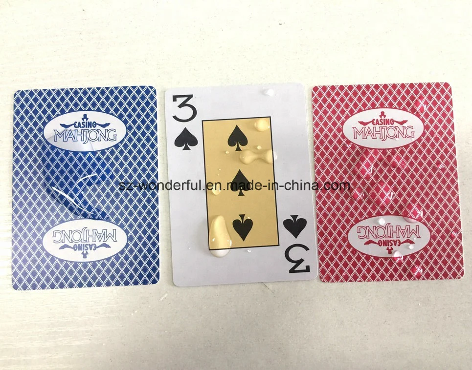 100% PVC Plastic Waterproof Playing Card Poker Cards on Sale