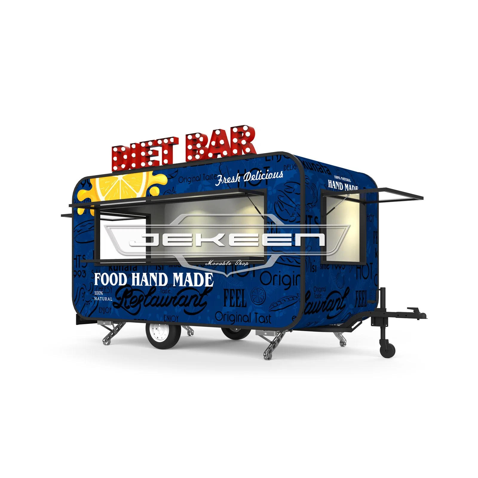 Jekeen Luxury Food Trailer with High quality/High cost performance  Chassis-Branka