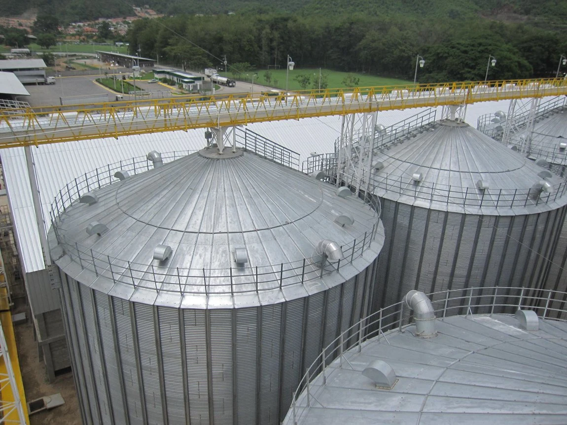 500/1000/1500 Ton Corn Grain Bin Storage Silo Price Cost for Sale Steel Metal Wheat Paddy Seed Maize Storage Silo