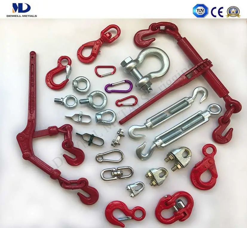 Rigging Hardware Shackles/Turnbuckles/Wire Rope Clips/Thimbles/Hooks/Eye Screw and Ring Nuts/Snap Hooks/Quick Link/Connecting Link/Swivels/Load Binder Rigging