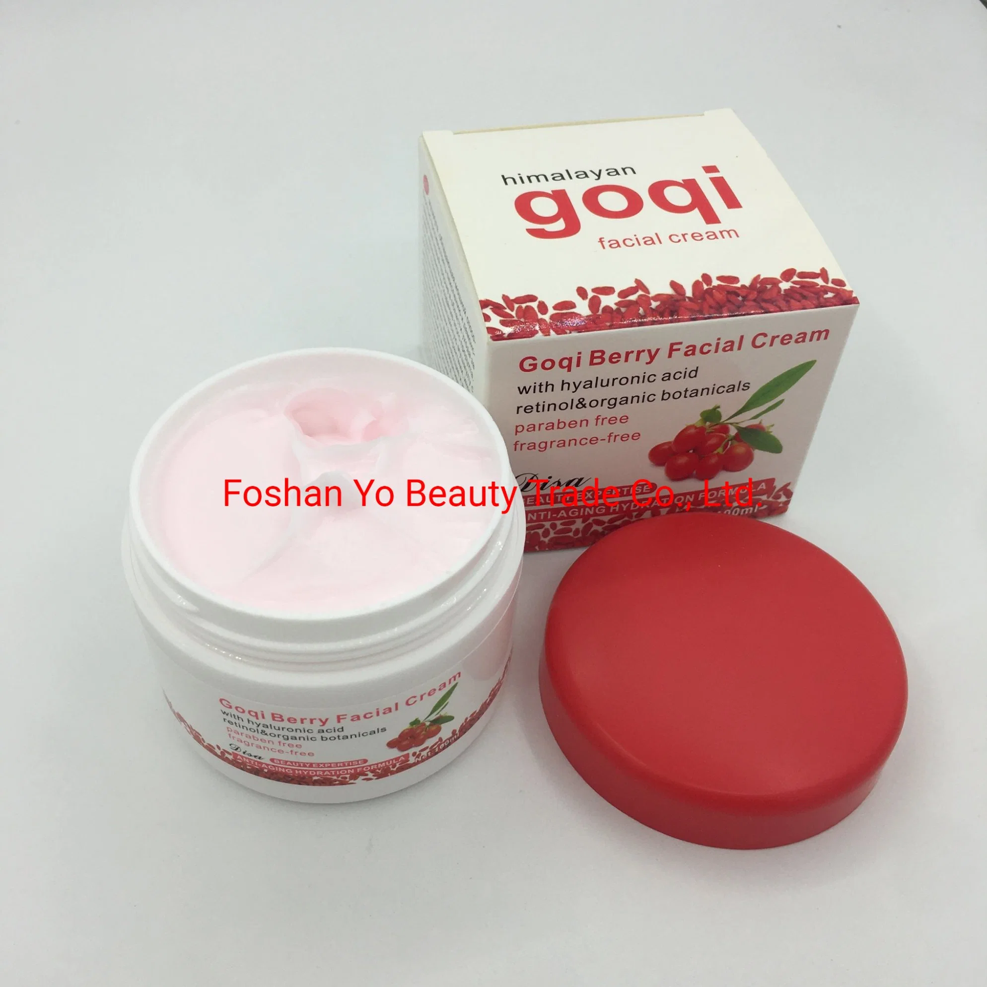 Venta caliente Goqi Berry Crema Hidratación Facial Antienvejecimiento Natural Formulario