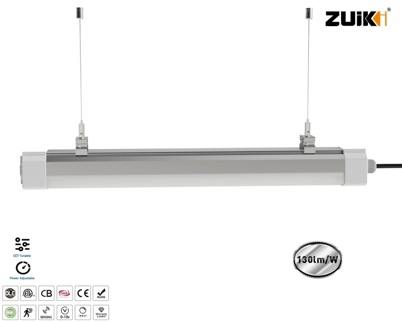 40W 120 PIES de luz de LED de vapor apretado 277V 5500-4 Lúmenes 5000K no se necesitan tubos para las instalaciones de procesamiento de alimentos de Kitchens Readapta el lavado de coches con CB ETL SAA