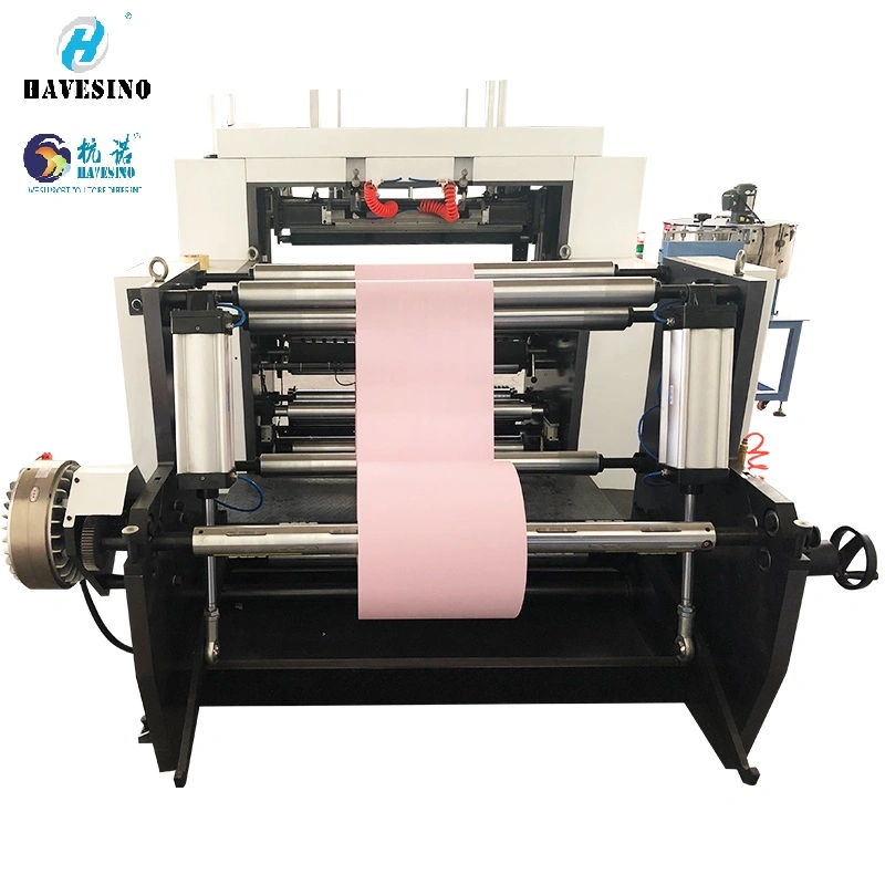 Máquina de corte de papel Semi-Auto Rollo de papel de hendidura de rebobinado de la máquina de papel térmico de la máquina máquina de ranura máquina cortadora rebobinadora cortadora longitudinal la máquina de papel