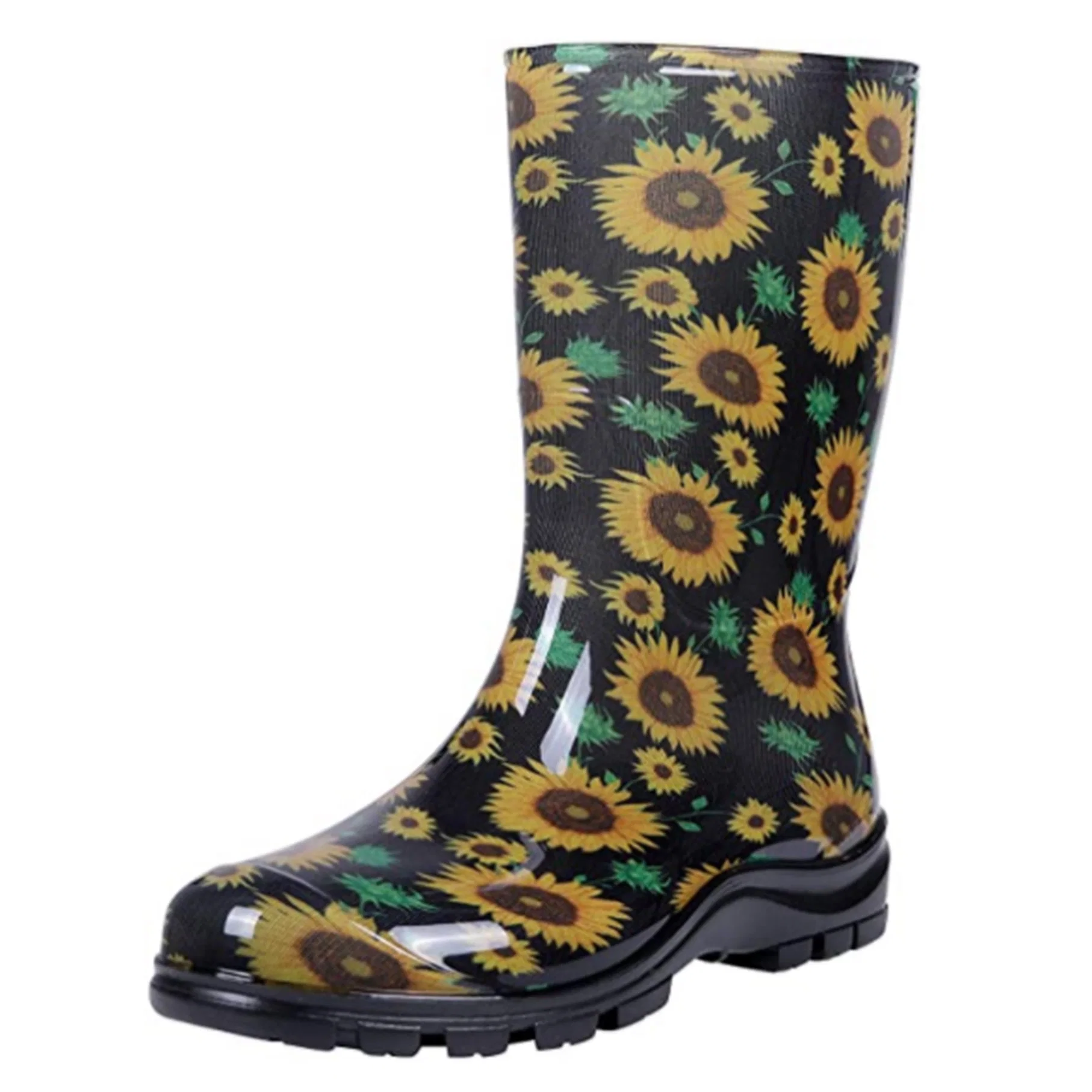Women Comfortable Rubber Rain Boots Waterproof Outdoor Footwear Shoes