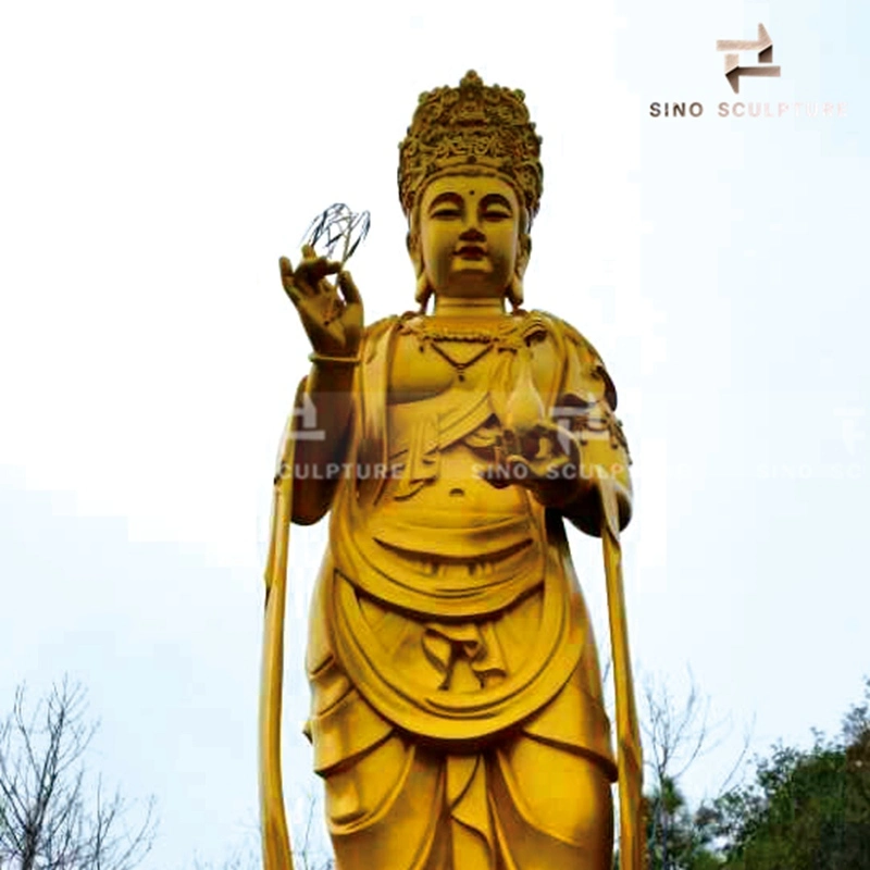 Large Cooper, Bronze Buddhist Religion Sculpture of Avalokitesvara