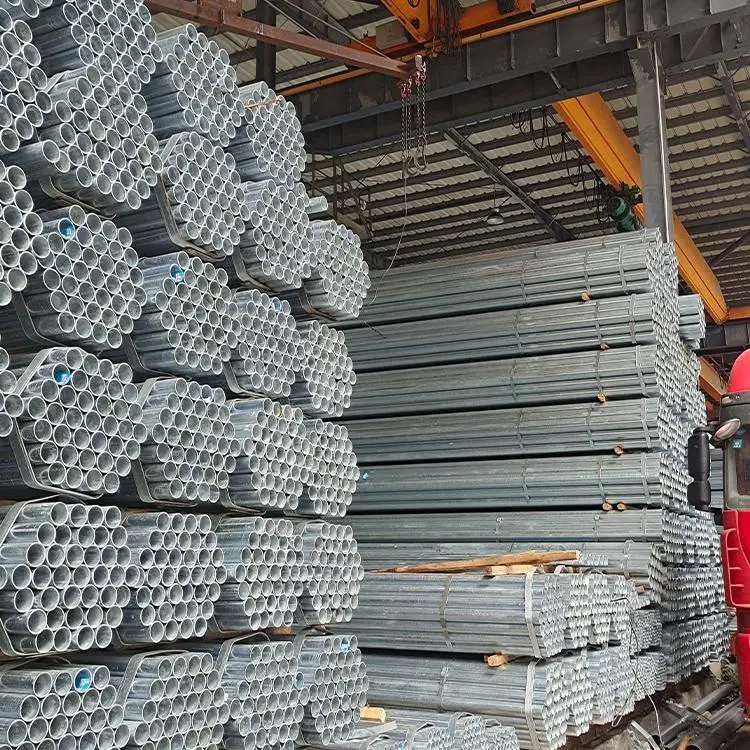 Hot Dipped Galvanized Iron Round Pipe/Galvanized ERW Steel Tubes/Tubular Carbon Steel Pipes for Greenhouse Building Construction