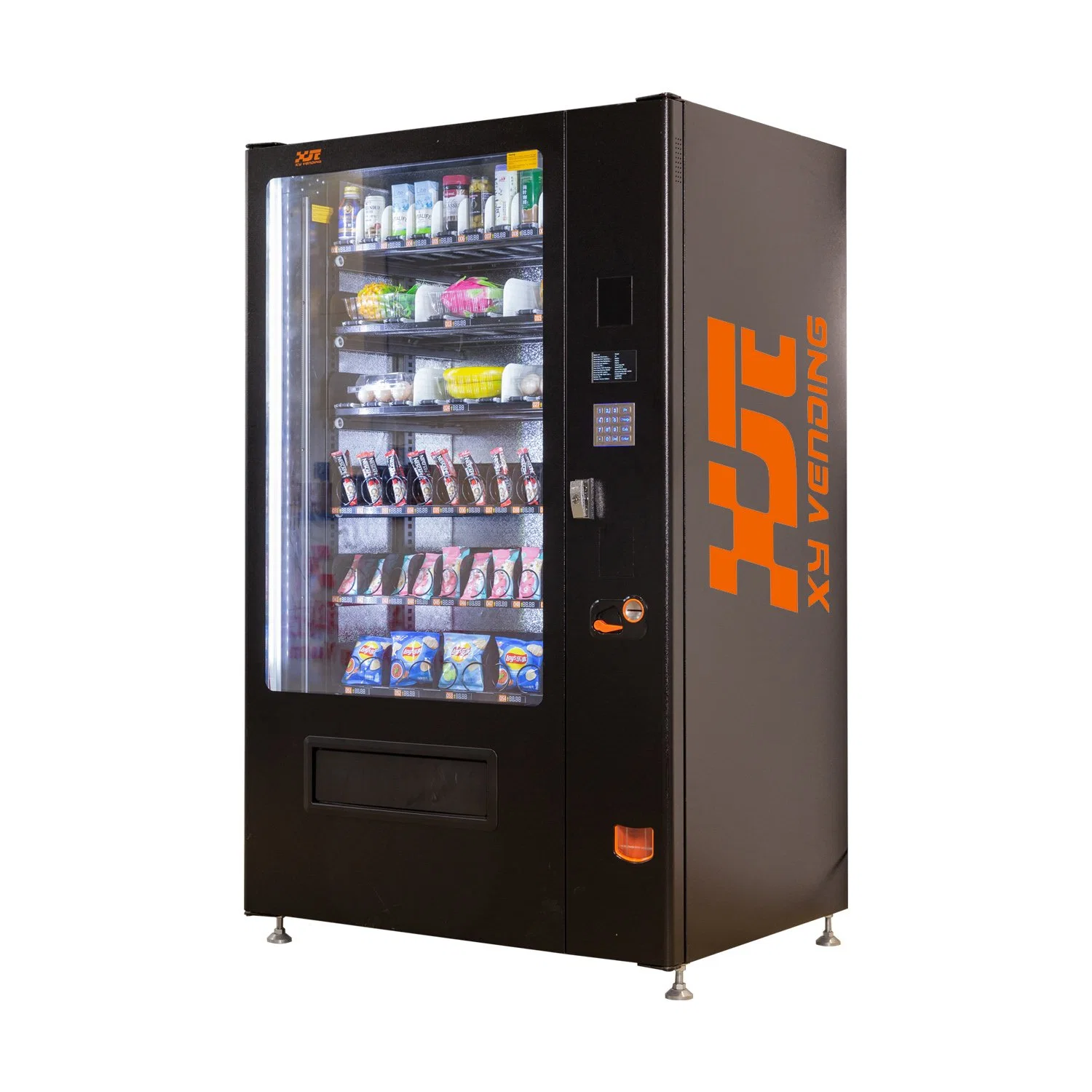 Vending Machine for Cakes, Bread and Beverage Foods with Refrigeration