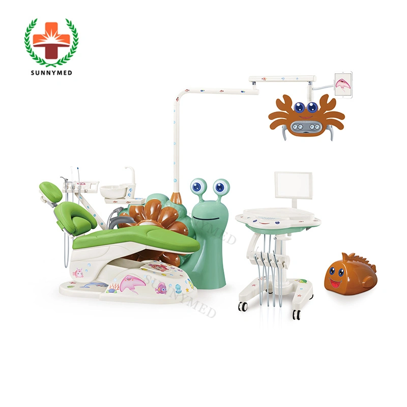 Sy-M001d CE FDA zugelassen Dental Chair komfortable kleine Schnecke Kinder Zahnarztstuhl Einheit für Kinder