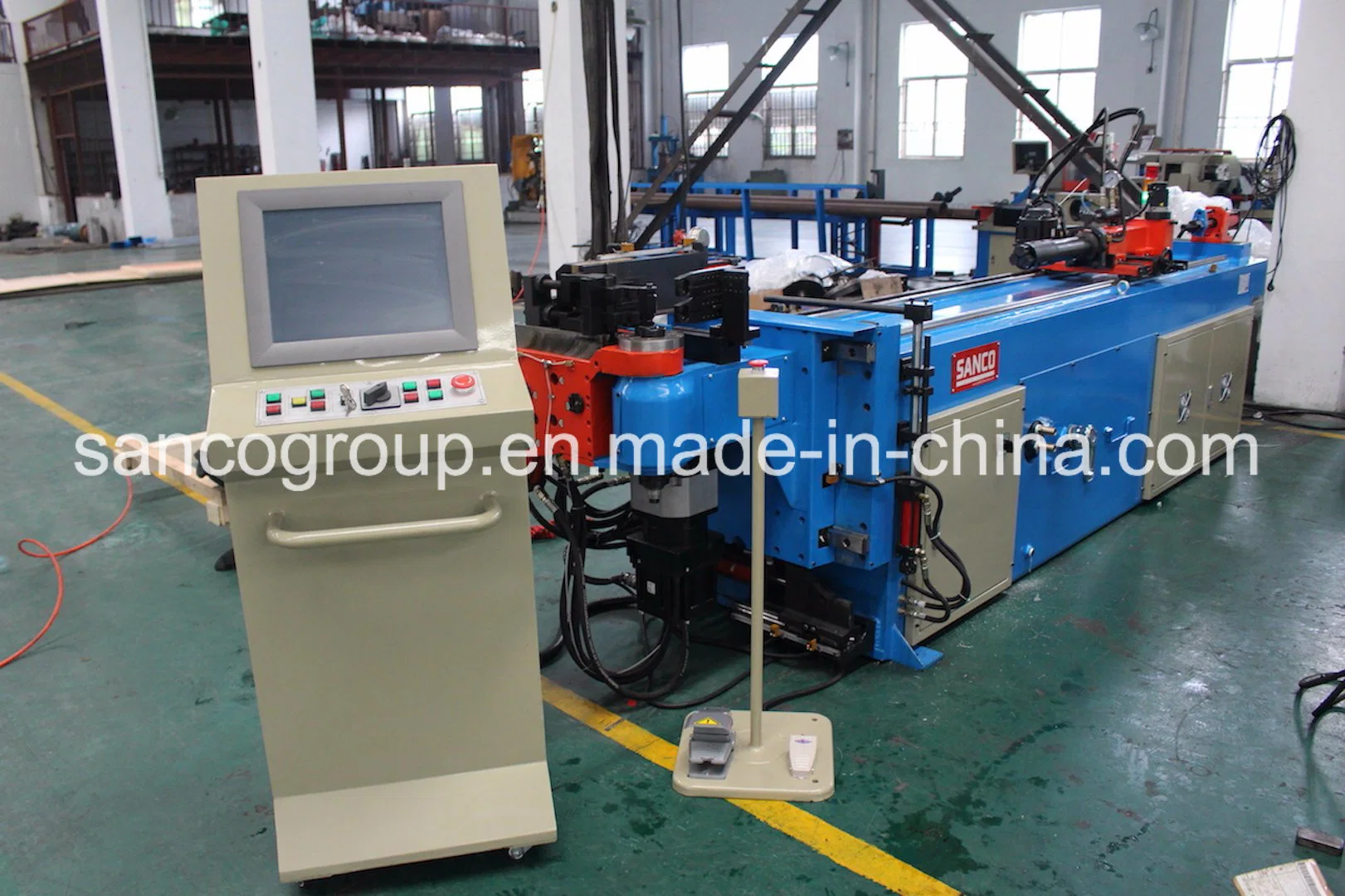 Sanco Mandrel Steel Pipe Tube Bending Machine for Aviation Used in India