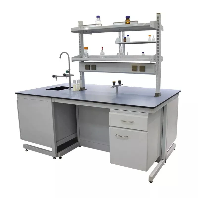 School Lab Furniture Student Chemistry Lab Bench with Cabinet