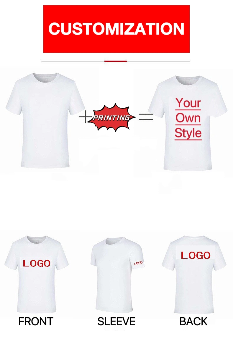 T Shirt Printing Design Software Tee Shirt Blank Men Cotton T Shirt