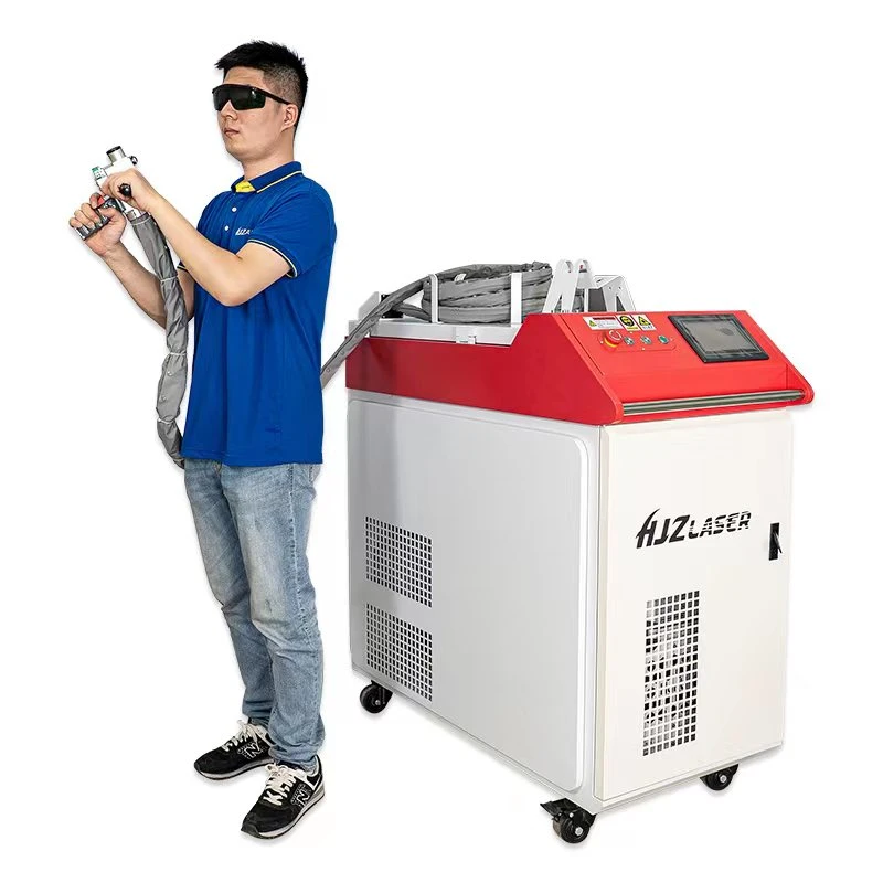 Neues Produkt Tragbare Laser-Reiniger 1000W Laser Rost Entfernung Mit Raycus Max JPT Laser-Quelle Laser Reinigungsmaschine tragbar