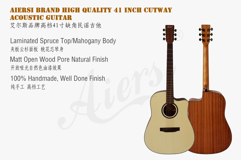 Wholesale/Supplier Cheap Price 41 Inch Dreadnought Style Steel String Acoustic Guitar