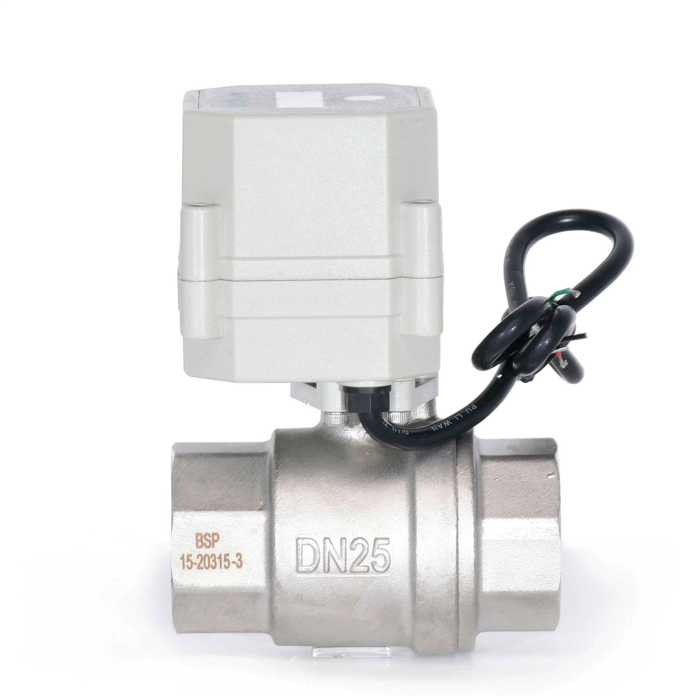 2 Way DN8 1/4'' Smart Timer Drain Mini Timer Flush Valve Electric Motorized Actuator Stainless Steel Ball Valve Cr201