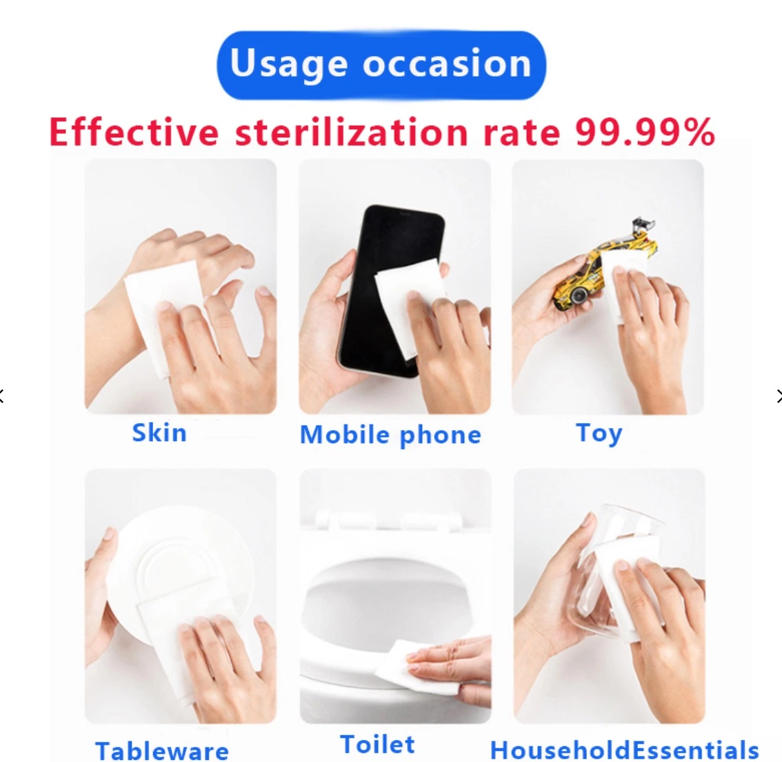 Individually Wrapped Alcohol Wipes 70% Iysol Disfecting Antiseptic Wipes